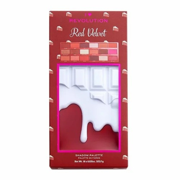 I Heart Revolution Eyeshadow Chocolate Palette Red Velvet